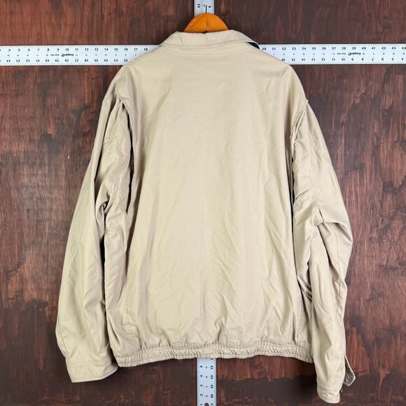 Polo By Ralph Lauren Bi-Swing Plaid Lined Windbreaker Bomber Jacket Khaki 2XLT - Picture 7 of 8